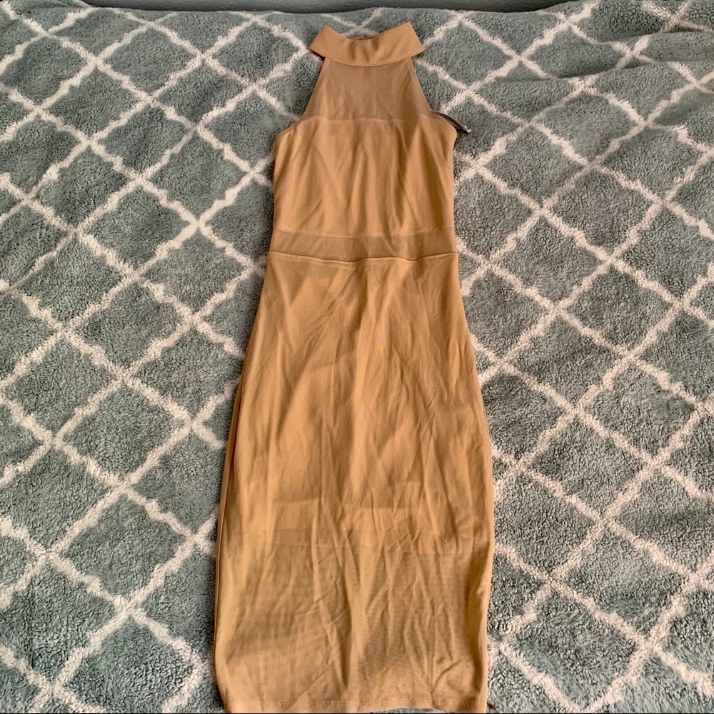 NWT.Charlotte Russe body fit below the knee dress.